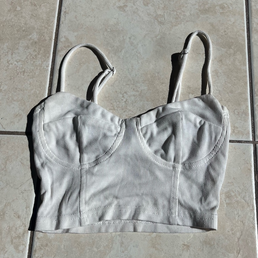Princess Polly Ivory Ribbed Cami - Picture 2 of 5
